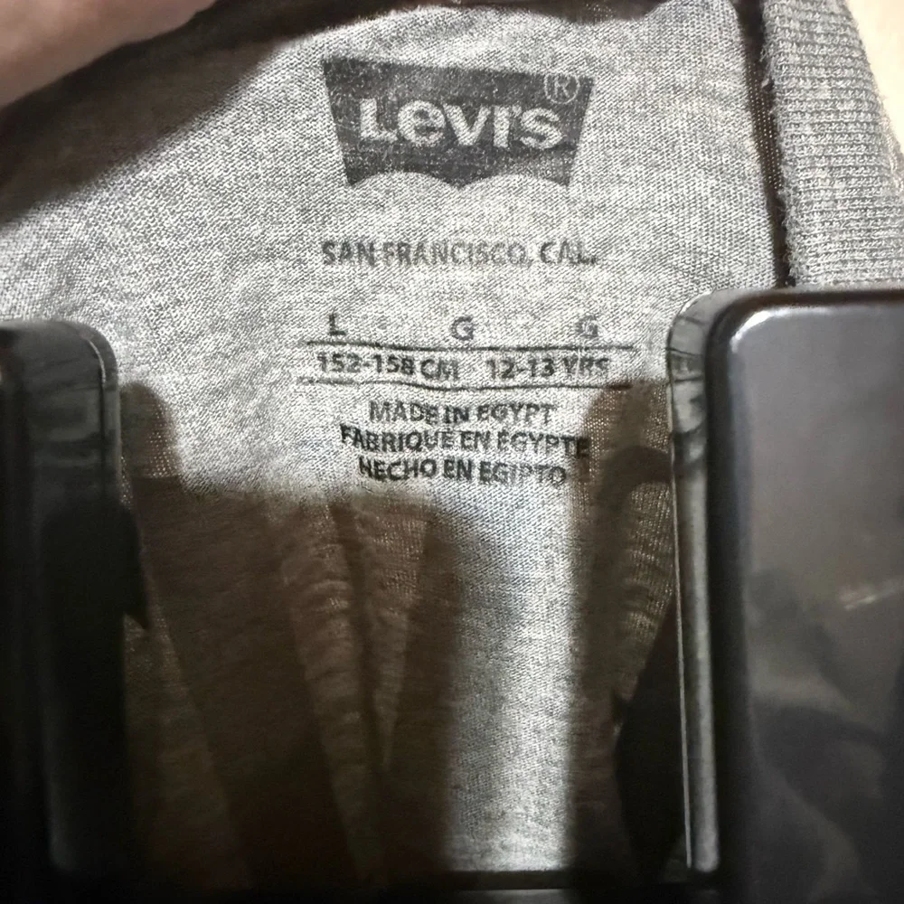 Levi's‎ Kids Blue Logo Gray Long Sleeve Tee - Picture 5 of 5